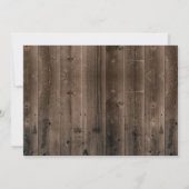 カントリーバーンウッドヒマワリ素朴アール甘い16イン 招待状 (裏面)