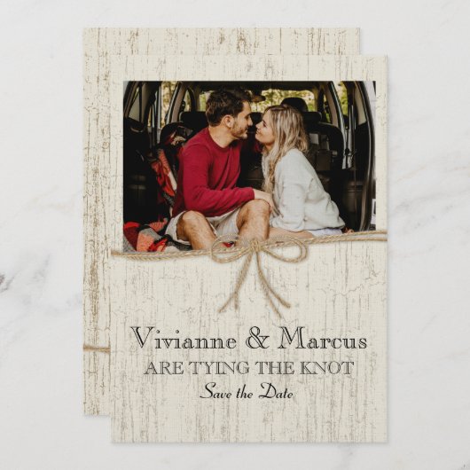 カントリーバーンウッド日付を保存 セーブザデート (正面/裏面)