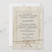 カントリーバーンウッド日付を保存 セーブザデート (裏面)