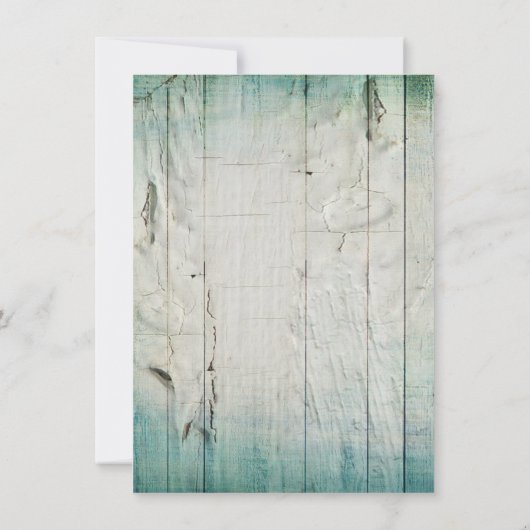 カントリーバーンウッド素朴結婚式招待状 招待状 (裏面)