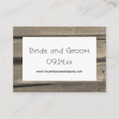 カントリーバーンウッド結婚ズのウェブサイトカード エンクロージャーカード (正面)