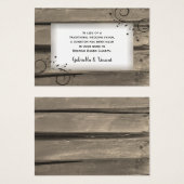 カントリーバーンウッド結婚フラワーズチャリティーフェイブ (正面&裏面)