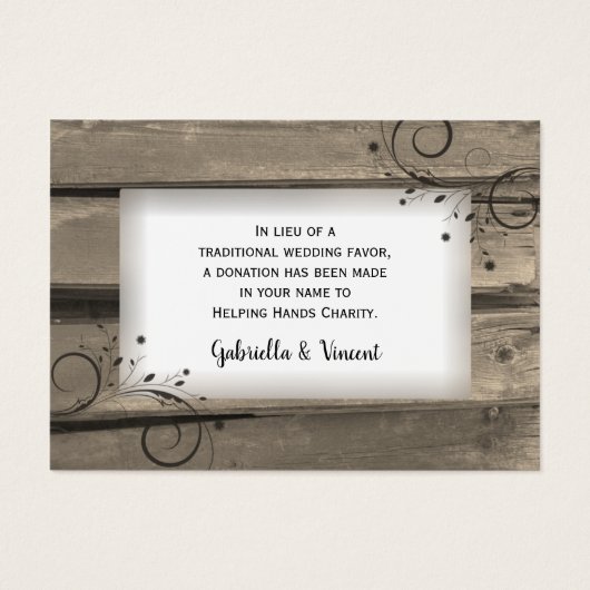 カントリーバーンウッド結婚フラワーズチャリティーフェイブ (正面)