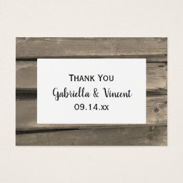 カントリーバーンウッド結婚式の引き出物ラベル