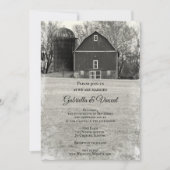 カントリーバーンファーム結婚ズ 招待状 (正面)