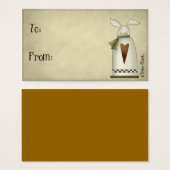 カントリーバ初期のニーデザインギフトラベル (正面&裏面)