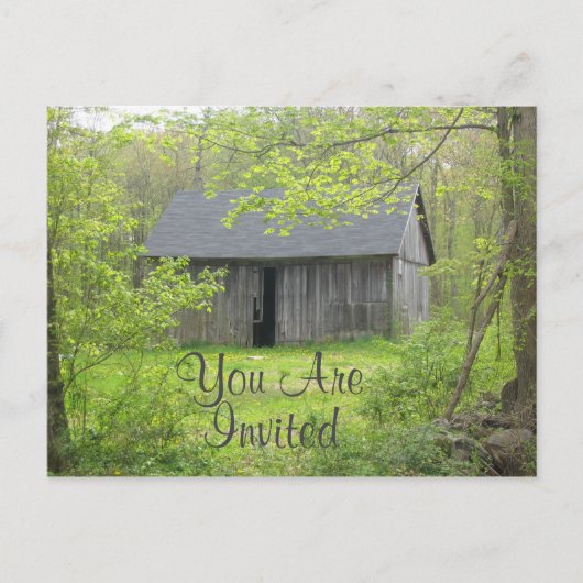 カントリーバ招待されーン インビテーションポストカード (正面)