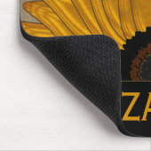 .カントリーバ素朴ラップひまわり結婚式の引き出物 マウスパッド (コーナー)