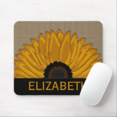 .カントリーバ素朴ラップひまわり結婚式の引き出物 マウスパッド (マウス)