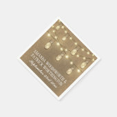 カントリーバ素朴ラップメイスンジャー結婚ズ・ナプキンス スタンダードカクテルナプキン (角)