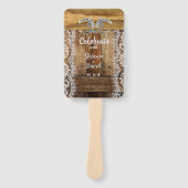 カントリーバ素朴ンウッドの馬蹄型結婚の ハンドファン (正面)