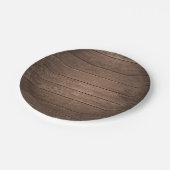 カントリーバ素朴ンウッドウッド木造パーティー ペーパープレート (アングル)