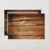 カントリーバ素朴ンウッド披露宴カード エンクロージャーカード (正面/裏面)