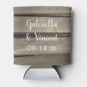 カントリーバ素朴ンウッド結婚式の引き出物 缶クーラー (正面)