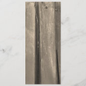 カントリーバ素朴ンウッド結婚式 プログラム (裏面)