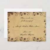 カントリーバ素朴ンウッド美しい保存日付 セーブザデート (正面/裏面)