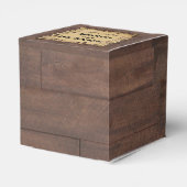 カントリーバ素朴ンウッド美しい結婚式の引き出物ボックス フェイバーボックス (裏面サイド)