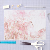 カントリーバ素朴ンホワイトブラウン動揺してスクリプト 薄葉紙 (クラフト)