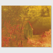 カントリーバ素朴ン秋オレンジイエローヴィンテージ ラッピングペーパー (フラット)