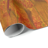 カントリーバ素朴ン秋オレンジイエローヴィンテージ ラッピングペーパー (ロールコーナー)
