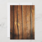 カントリーバ素朴ーンウッド結婚式招待状 招待状 (裏面)