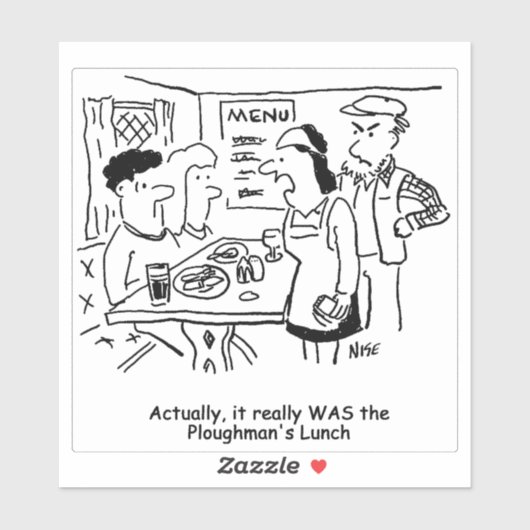 カントリーパブのブロウマンのランチアニメ。 シール (シート)