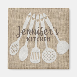 カントリーパーソナライズされたキッチン マグネット