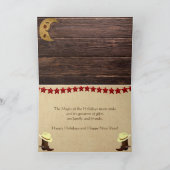 – カントリーパーソナライズされたクリスマスヌビアヤギファーム カード (内部)