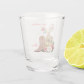 カントリーパーソナライズされた音楽 ショットグラス (裏面)