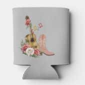 カントリーパーソナライズされた音楽 缶クーラー (裏面)