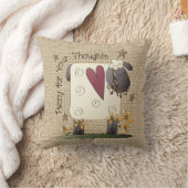 カントリーヒツジフェイクの膝枕 クッション (ブランケット)