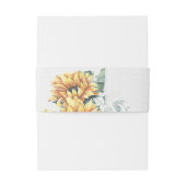 カントリーヒマワリ素朴エレガントな結婚式 招待状ベリーバンド (裏面例)