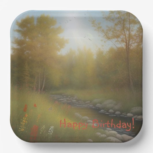 カントリービベス誕生日 ペーパープレート (正面)