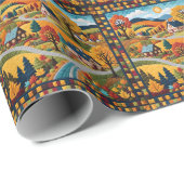 カントリービレッジキルトデザイン ラッピングペーパー (ロールコーナー)