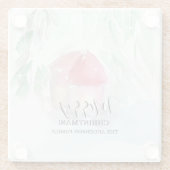 カントリービレッジホワイトクリスマス ガラスコースター (裏面)