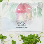 カントリービレッジホワイトクリスマス キッチンタオル (折り畳み)