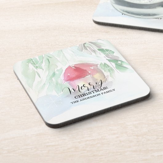 カントリービレッジホワイトクリスマス コースター (左側)