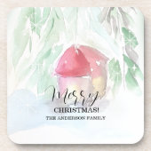 カントリービレッジホワイトクリスマス コースター (正面)