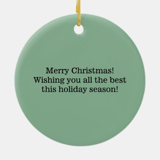 カントリービレッジホワイトクリスマス セラミックオーナメント (裏面)