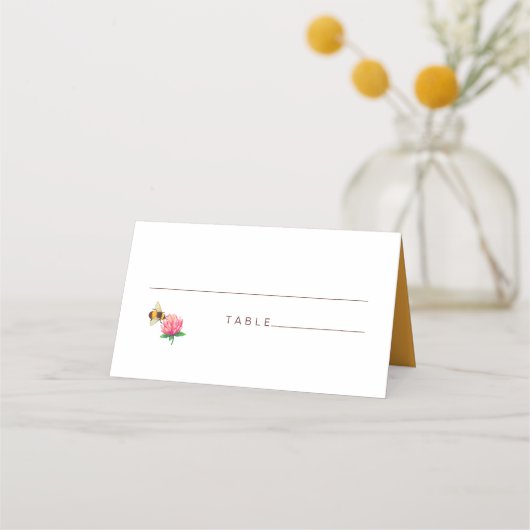 カントリービー結婚ズ座席表 プレイスカード (正面)