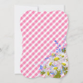 カントリーピクニックウィズデイジーブーケ誕生日招待状 招待状 (裏面)