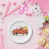 カントリーピックアップトラック誕生日 ペーパープレート (パーティー)