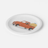 カントリーピックアップトラック誕生日 ペーパープレート (アングル)