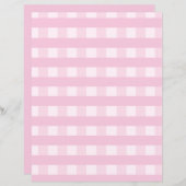 カントリーピンクかわいらしプレッドジンガムスクラップブック紙 (正面/裏面)