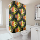 カントリーピーチバラ シャワーカーテン (インサイチュ)