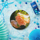 カントリーピーチバラ ペーパープレート (パーティー)