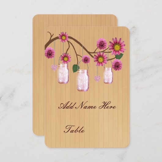 カントリーピ素朴ックソンジャーステーブル座席表 招待状 (正面/裏面)