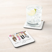 カントリーファッションカウボーイブーツガールズウィークエンドカスタム コースター (右側)
