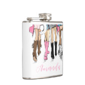 カントリーファッションカウボーイブーツ&アウトフィットカスタムズ フラスク (右)