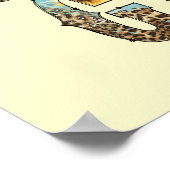 カントリーファンキーガールズタイポグラフィ ポスター (角)